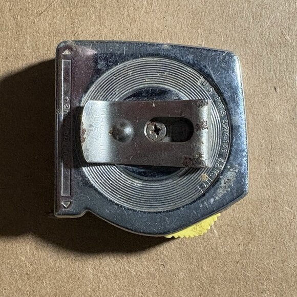 Stanley PowerLock 12 FT Tape Measure Model 33 212 Made in USA Vintage Chrome - Picture 2 of 5